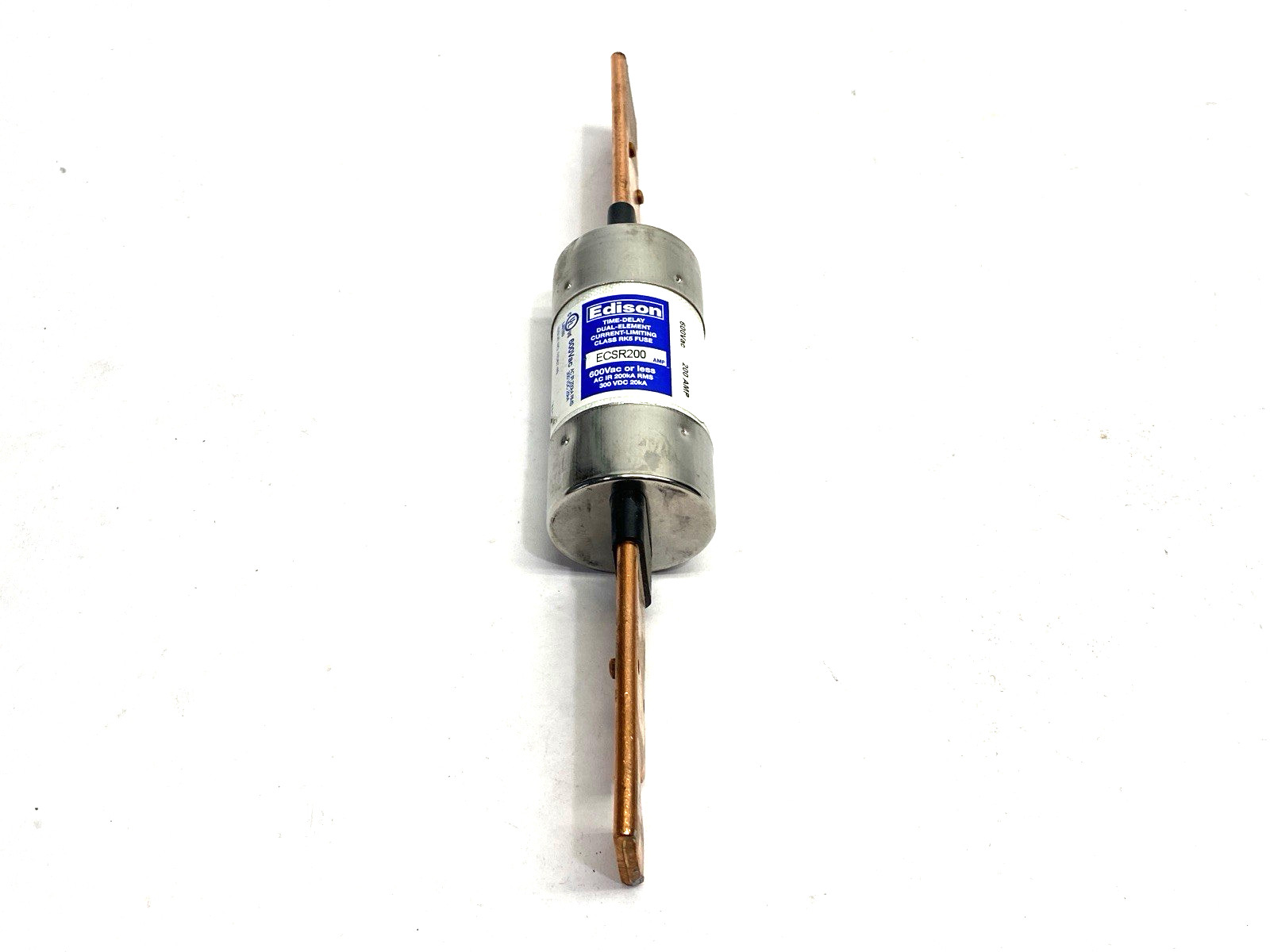 Edison ECSR200 Time-Delay Dual Element Fuse Class RK5 600VAC 200A