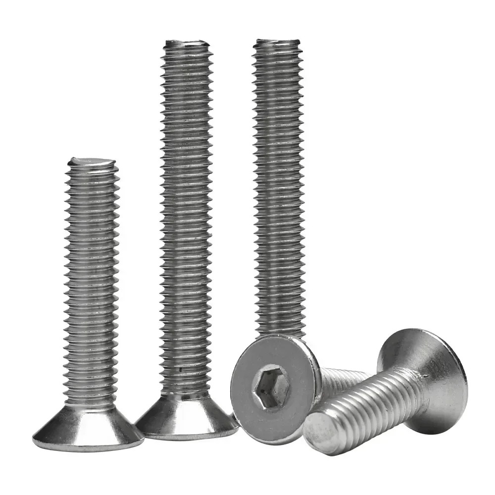 DIN7991 304 Stainless Steel Countersunk Allen Screws M2-M10 Hex Socket Bolt