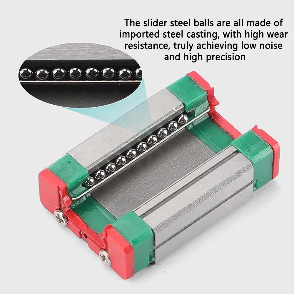 Miniature Linear Guide Slider MGN7 MGN9 MGN12 MGN15 100-600MM for 3D Printer