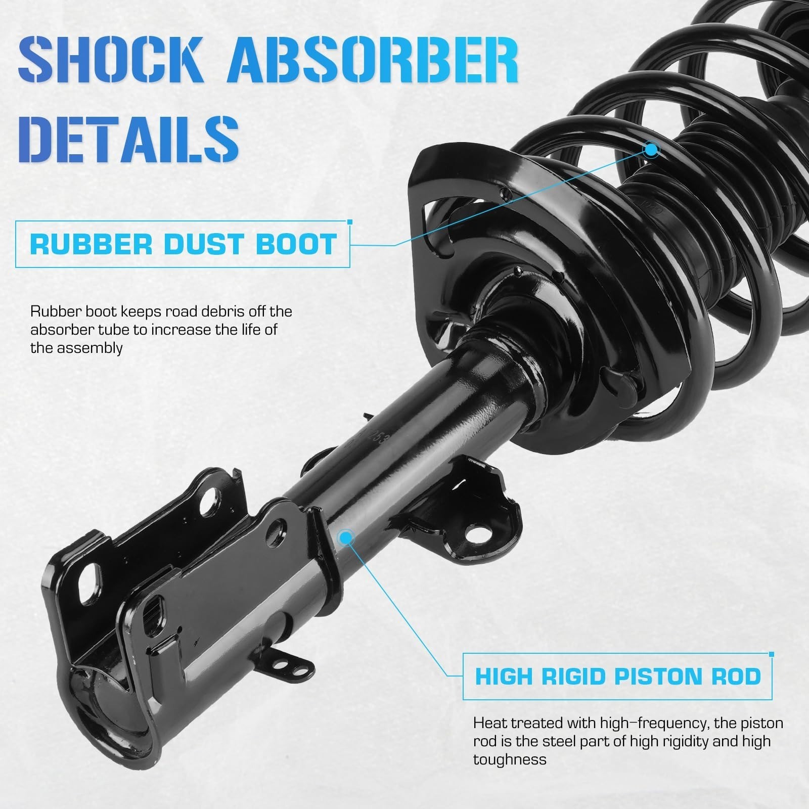 Front Strut Assemblies Coil Springs Chrysler Town & Country Dodge Grand Caravan