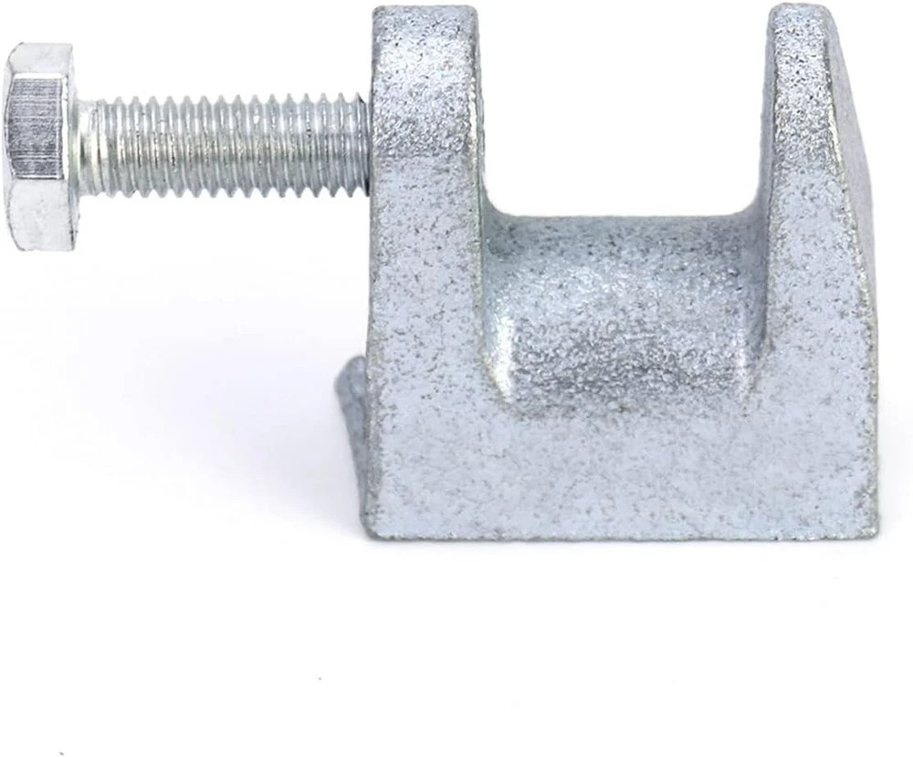 Beam Clamp, 50 Pcs 3/8″ Zinc Plated Iron Safety Beam Clamp, 13/16″ Jaw Opening