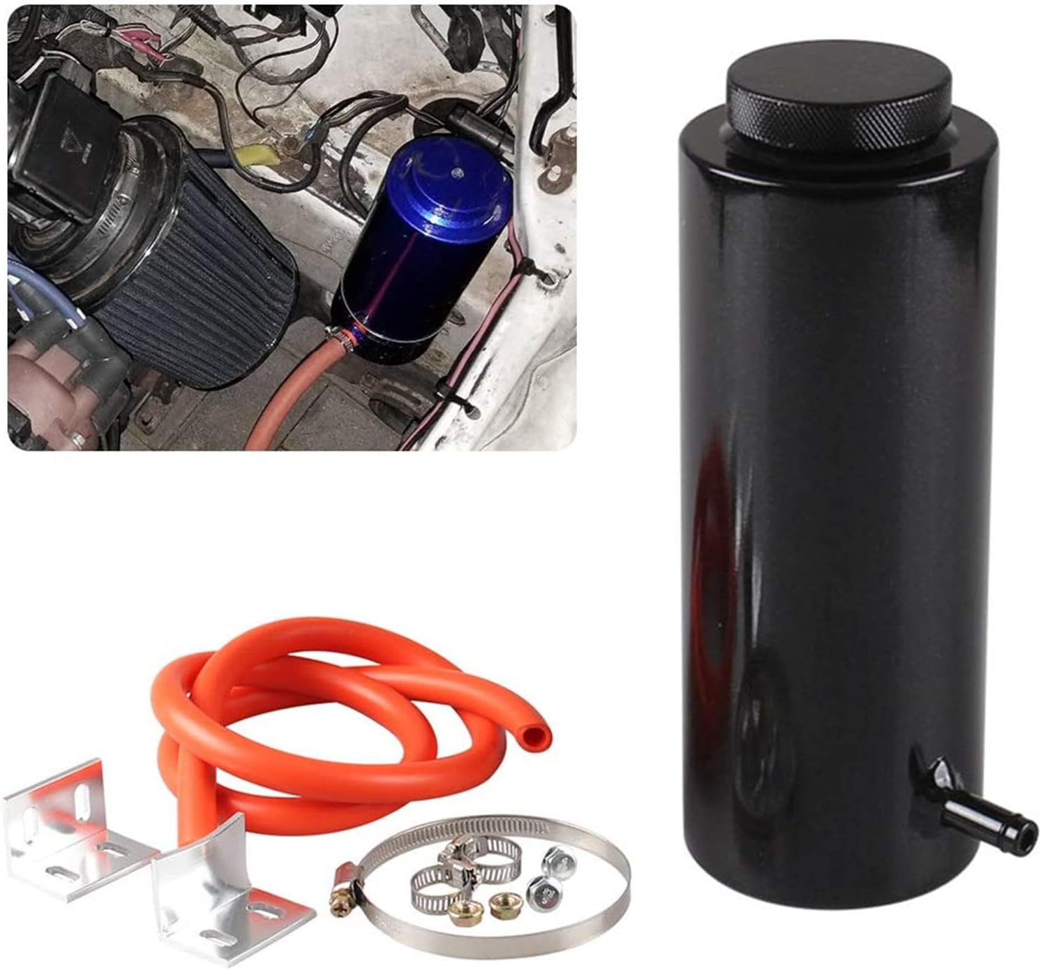 Universal Car Radiator Coolant Tank 800Ml Coolant Expansion Tank Overflow Oil Ca