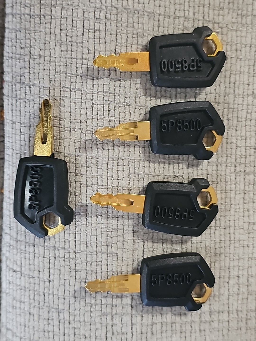 5PCS Ignition Keys 5P8500 5P-8500 for Caterpillar Heavy Equipment CAT Loaders