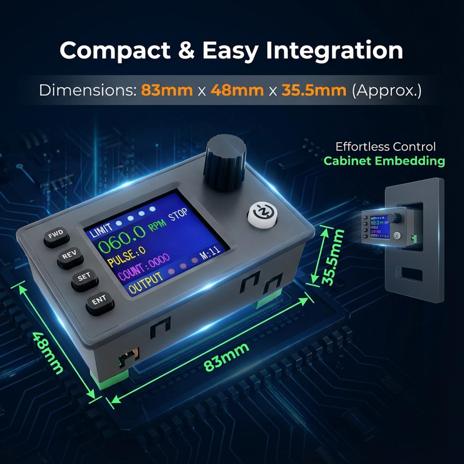 DC 1224V Stepper Motor Controller 20 Modes Modbus Driver Nema 17/23/34