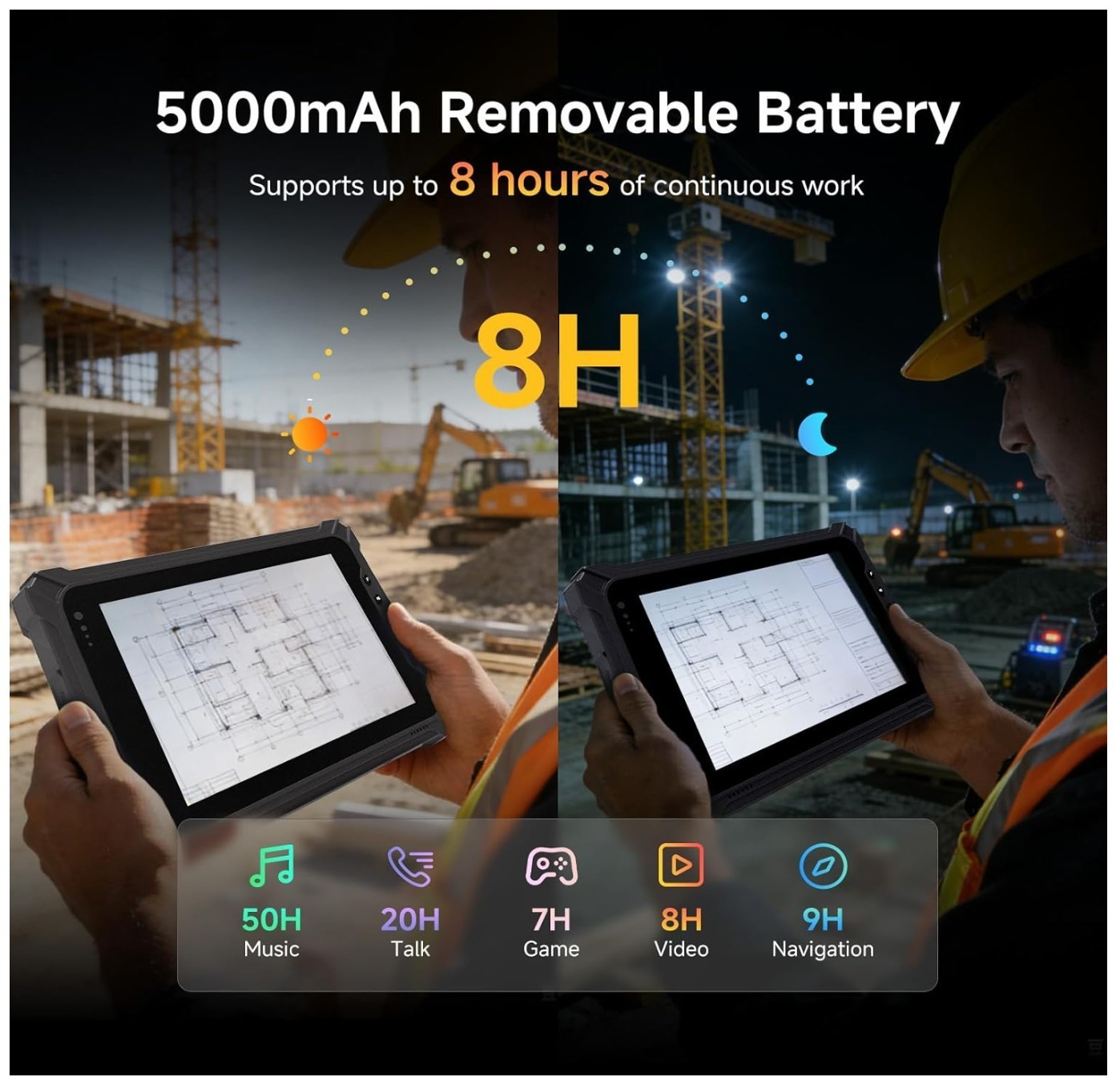 RUGGED TABLET I87 with Honeywell Barcod Scanner RAM8Gb SSD128Gb Windows 11 Pro