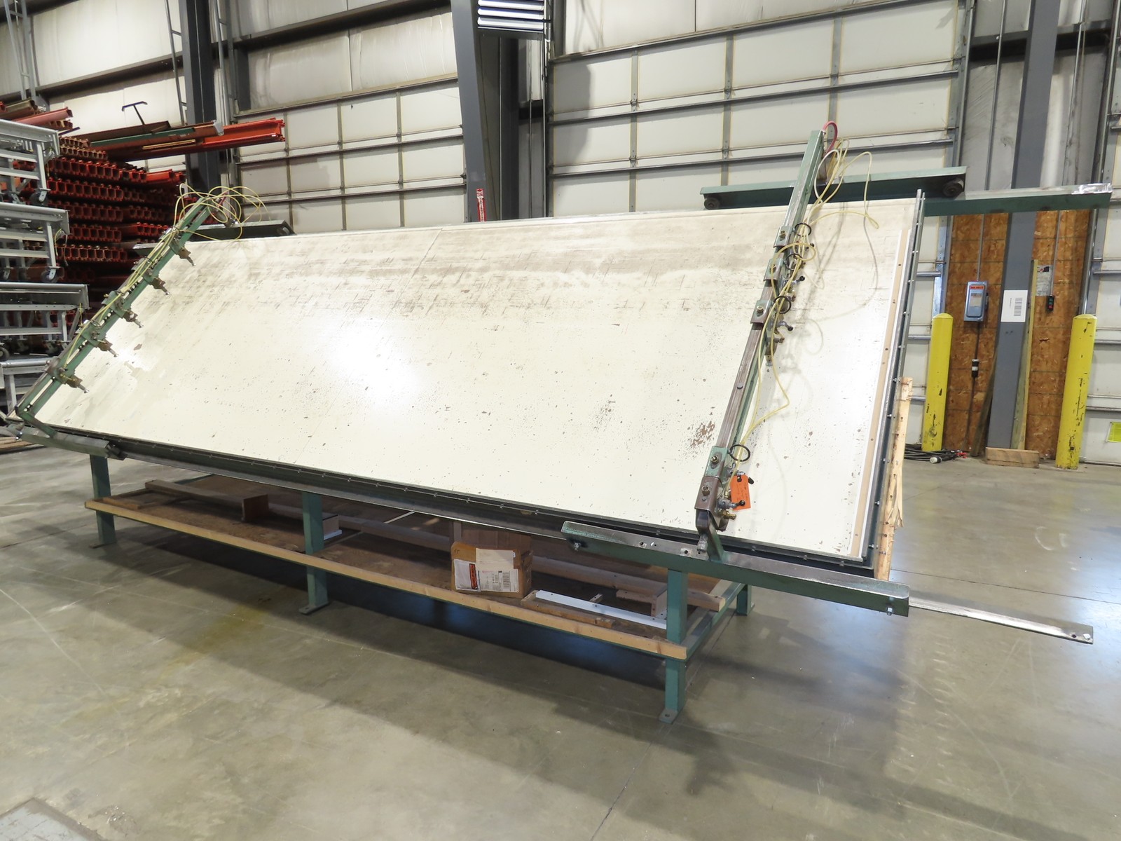 5’x 16′ Face Frame Assembly Table Pneumatic Dual Clamp Steel Frame