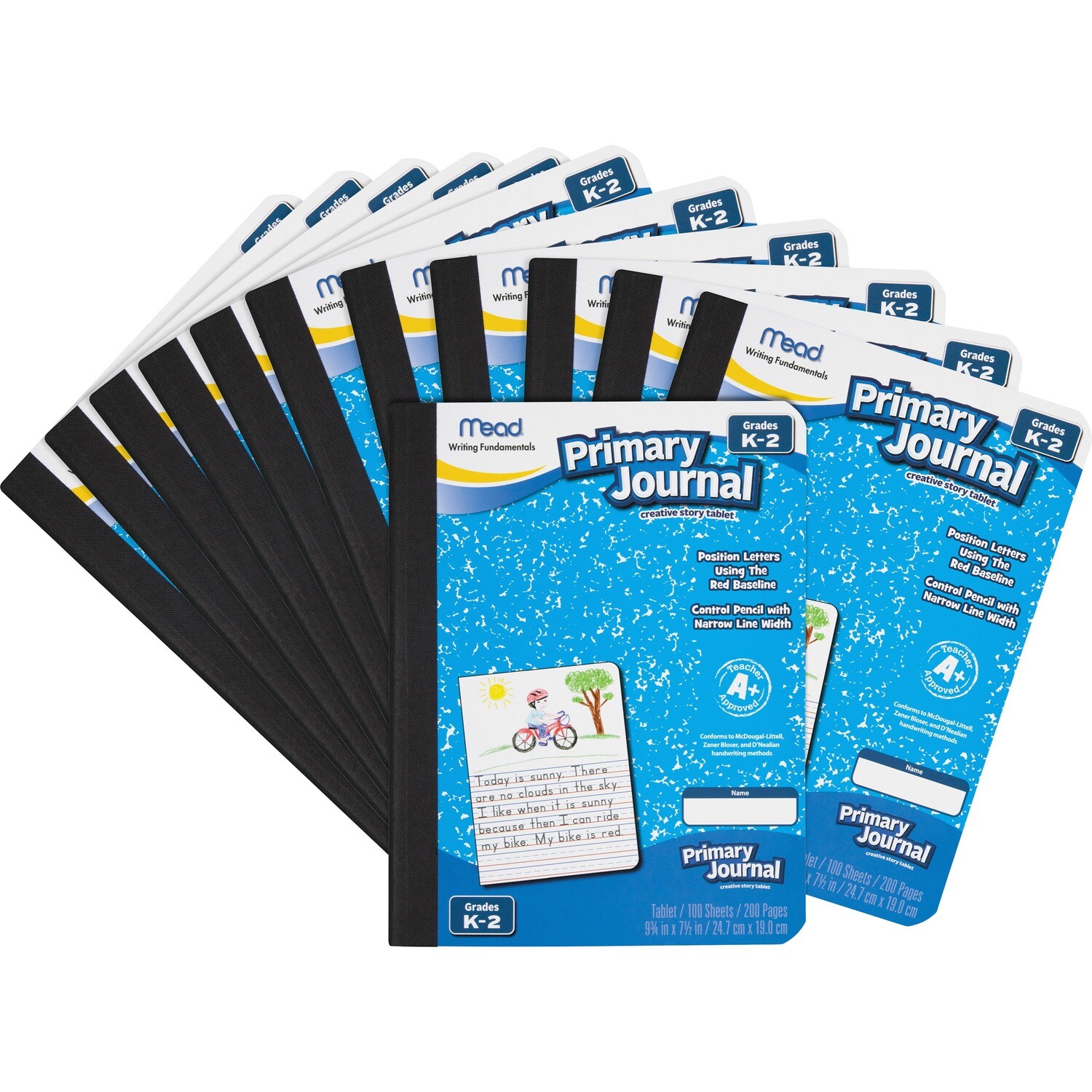Mead Primary Journal, Composition, 100 Sheet, 7.5″ x 9.8″, 12-pack, Assorted