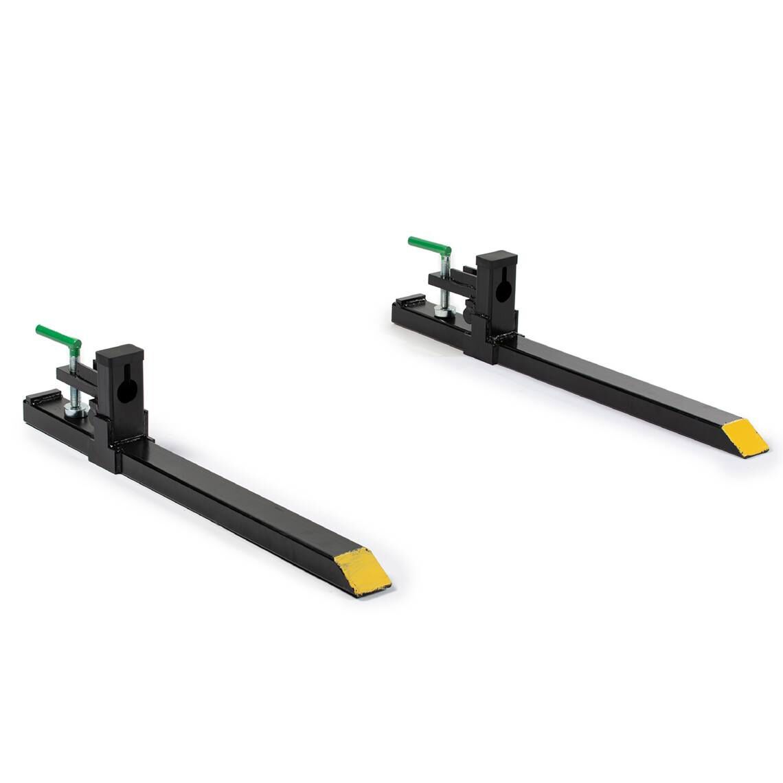 Titan Attachments Light-Duty 43″ Clamp-On Pallet Forks, 30″ x 3″ Fork Length