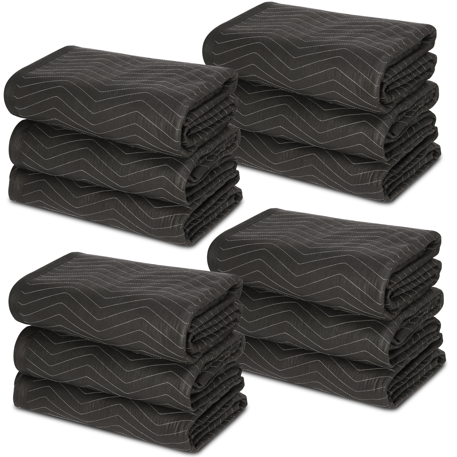 12 Heavy Duty Moving Packing Blankets Ultra Thick Pro 72″ x 80″ Furniture Pads