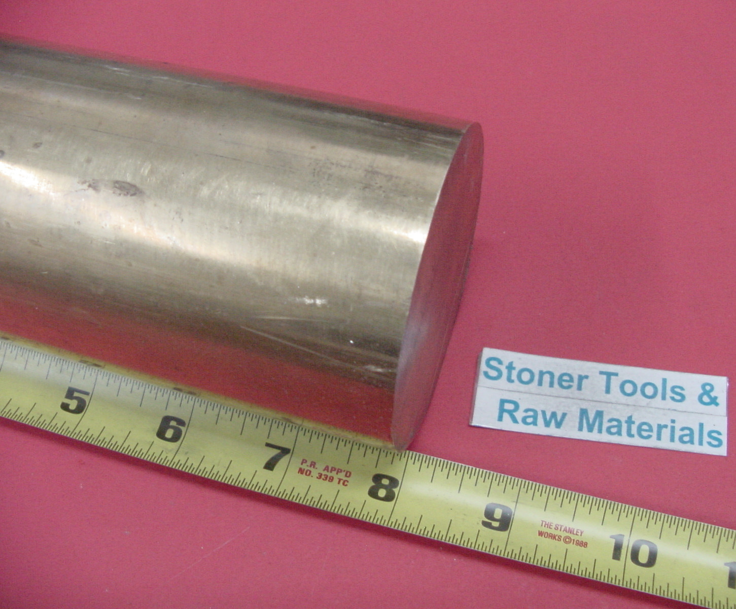 3″ C360 BRASS ROUND ROD 8″ long Solid H02 Lathe Bar Stock 3.00″ OD x 8″ Cut New