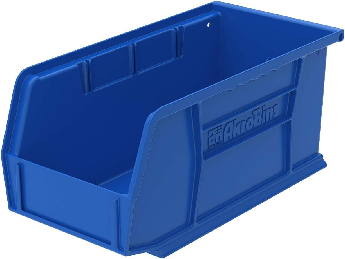 Red Stackable Storage Bins, 24-Pack, 5x4x3 Inch, Plastic Organizer Bins