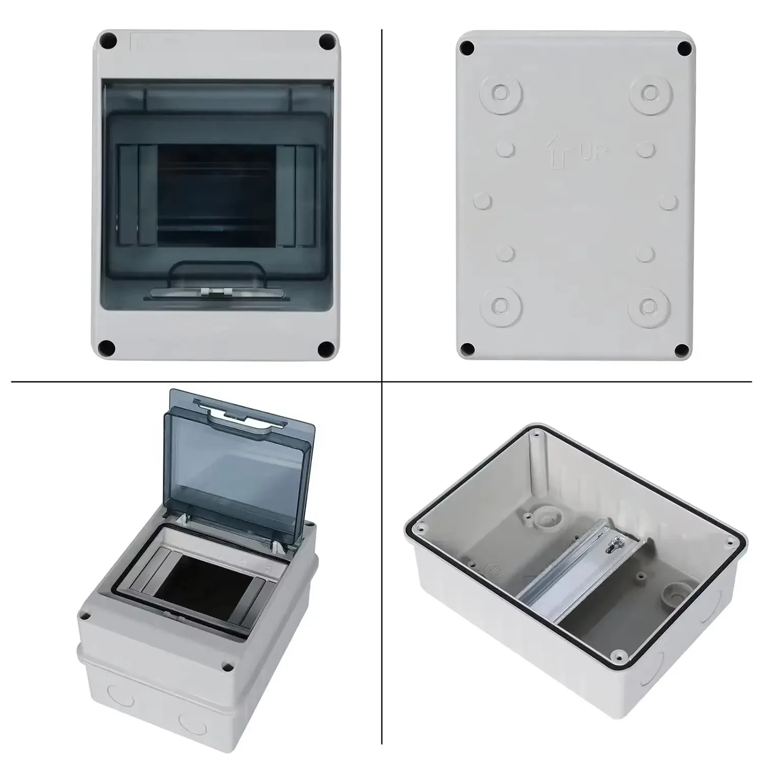 Distribution Box HT Series Junction Box PC Plastic IP65 Waterproof Fuse Boxes wi