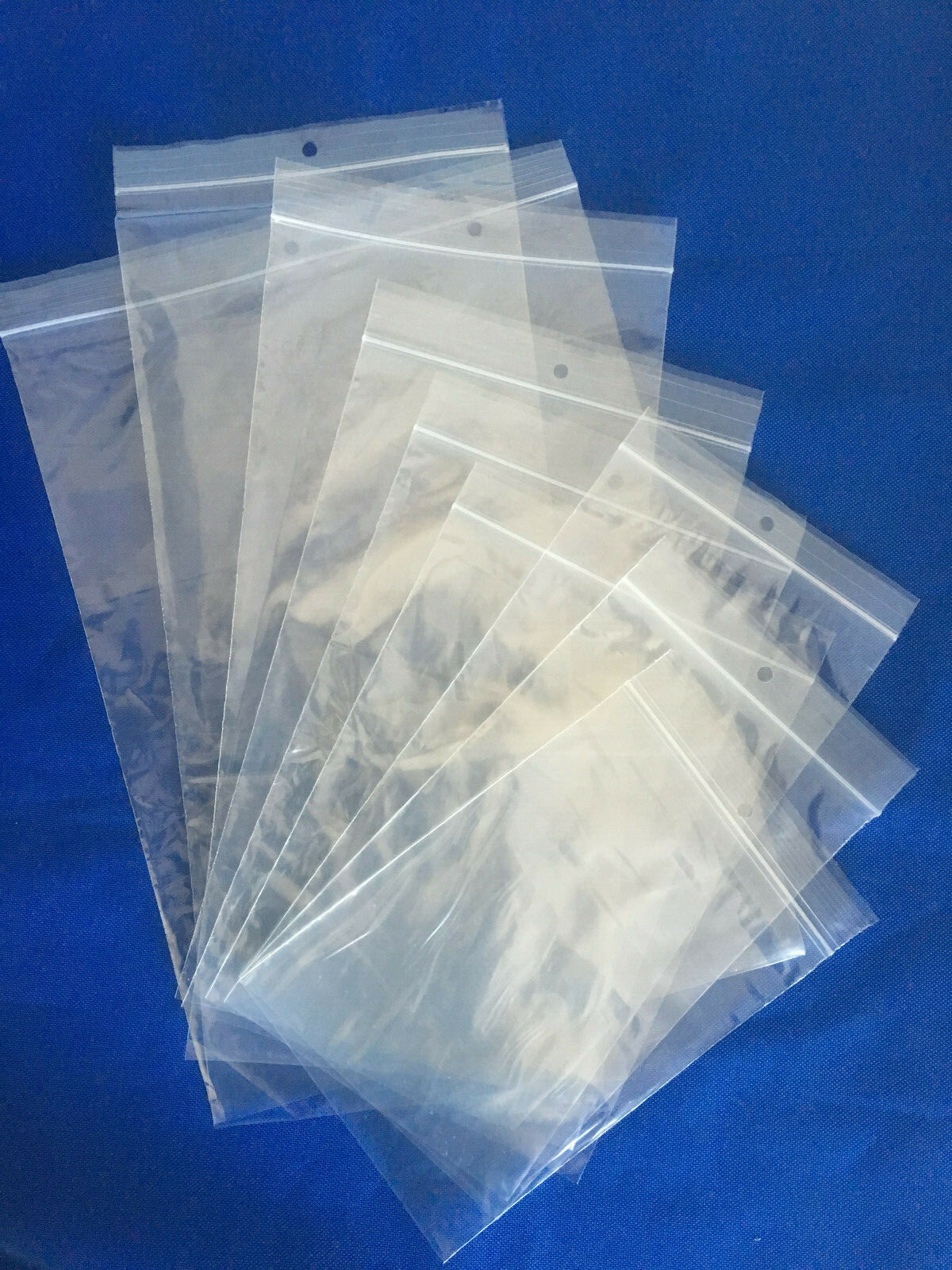 2×3,2×8,2×12 Elkay Plastics ZipLock Reclosable Poly Jewelry Bags 2 Mil Hang Hole