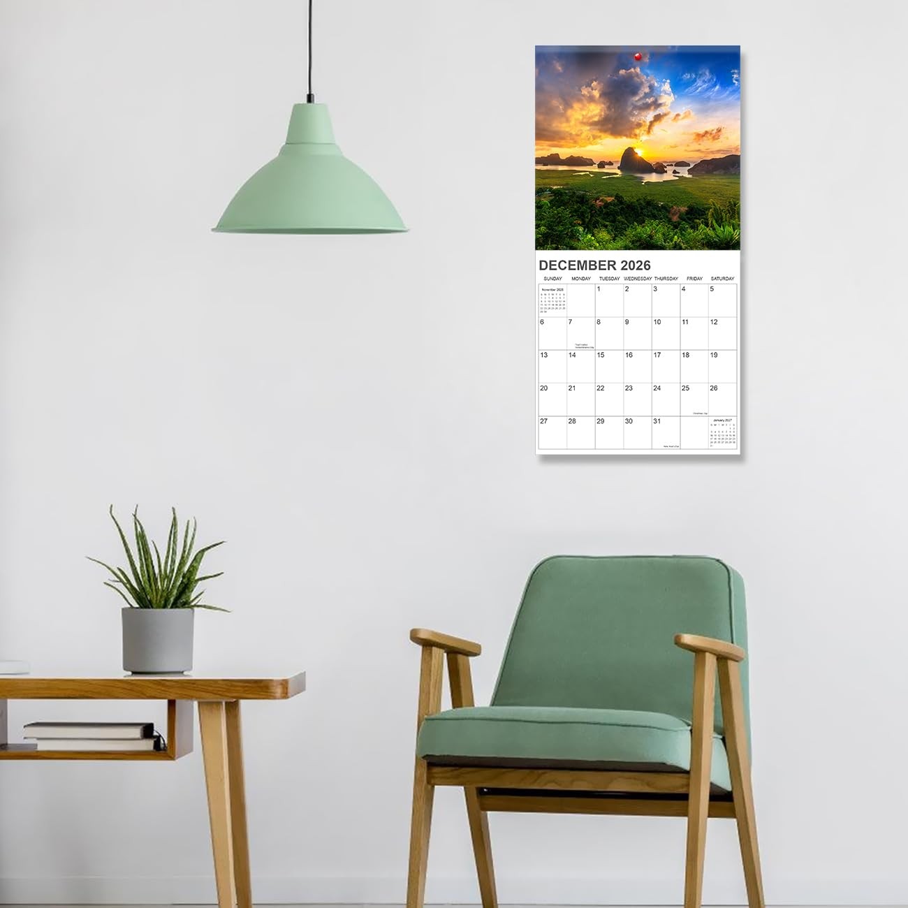 2026-2027 Calendar for Wall, 12″ x 12″, A-National Parks