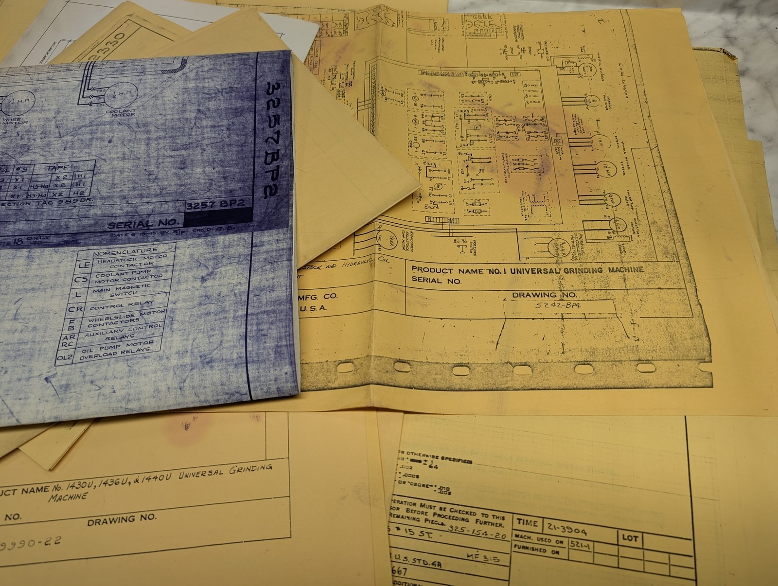 BROWN & SHARPE MACHINE TOOL #12 MILLER TECHNICAL DRAWINGS PRINTS DIAGRAMS
