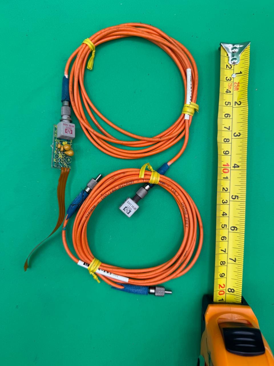 Lot of 2 Endevco 3030A Low Noise Transducer Cable Assemblies RE