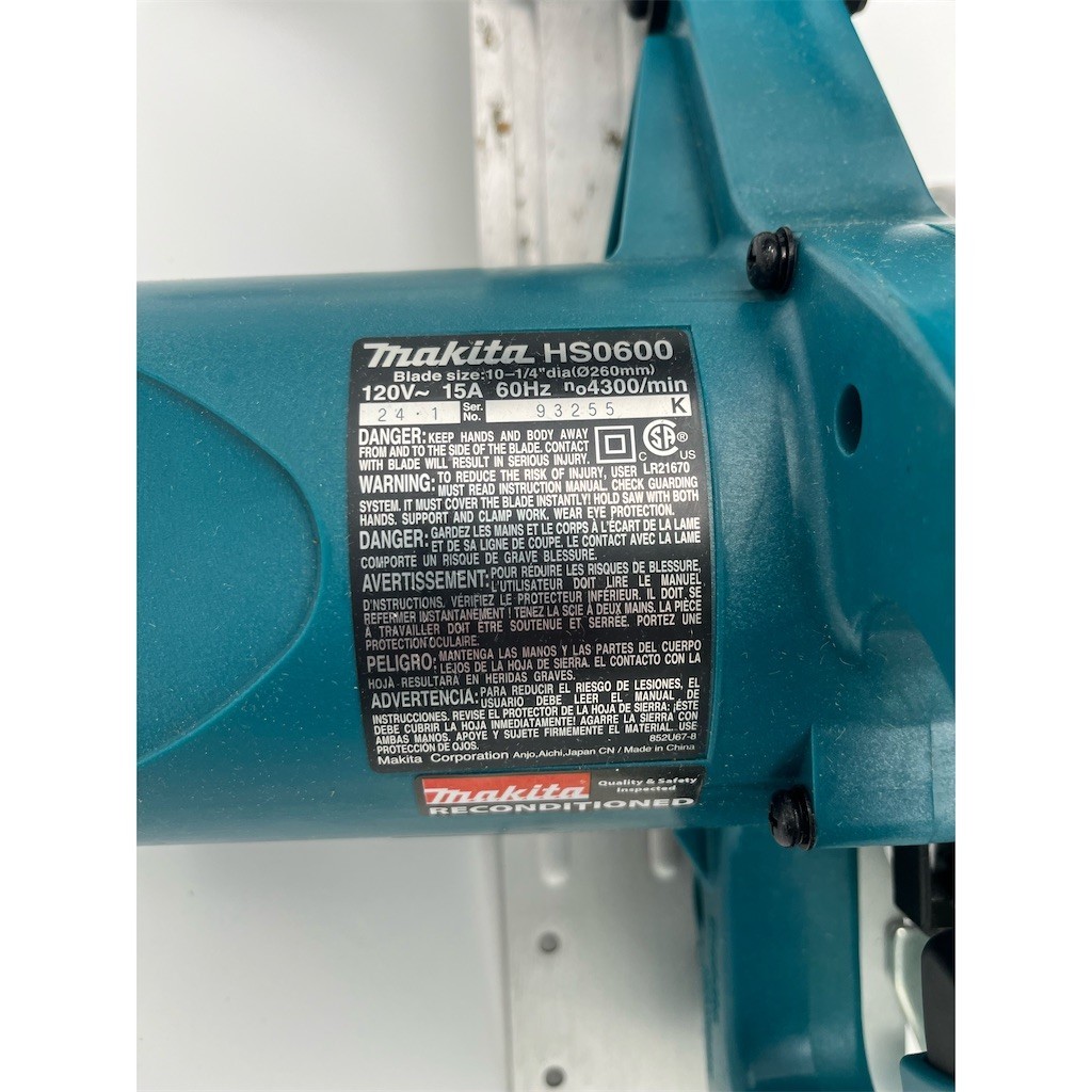 Makita 10-1/4 in Corded Circular Saw 120V 15A 4300 RPM w/ Rip Fence Refurb