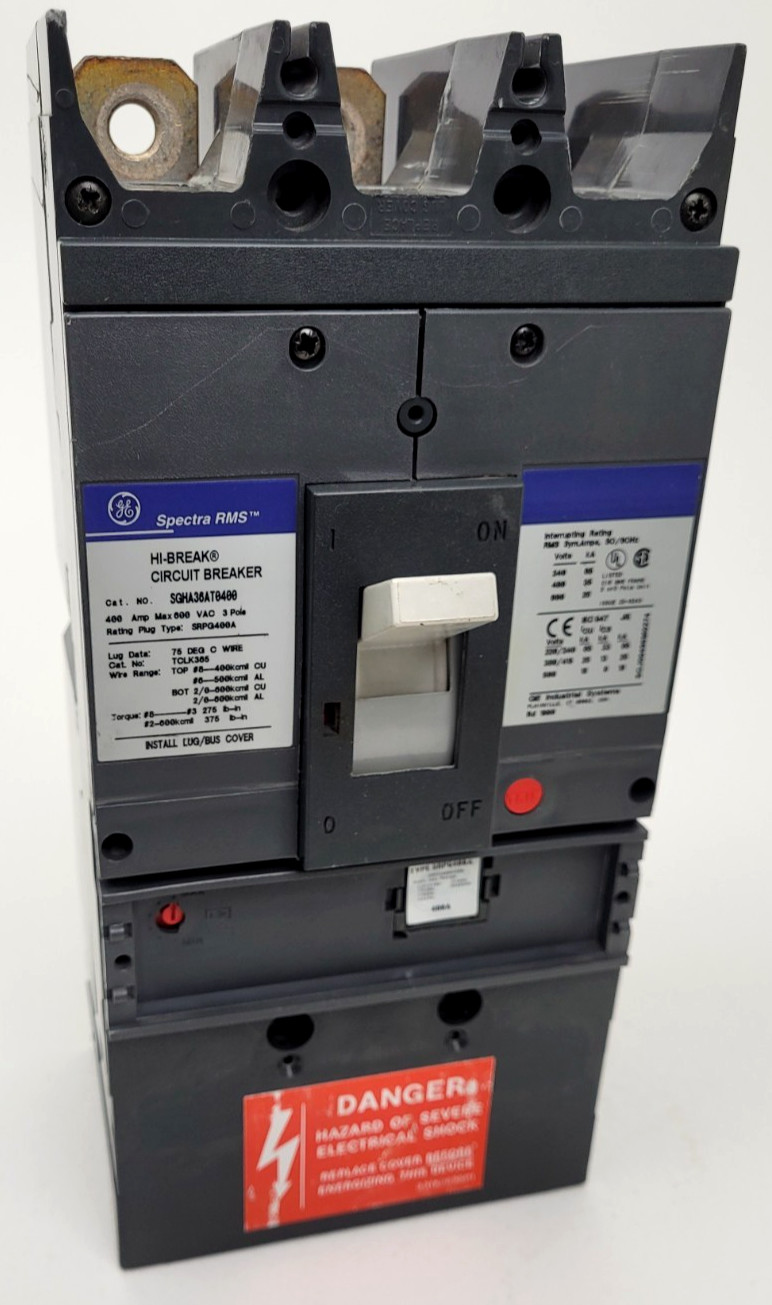 SGHA36AT0400 GE Spectra Circuit Breaker SRPG400A400 400 Amp Plug Next Day Option
