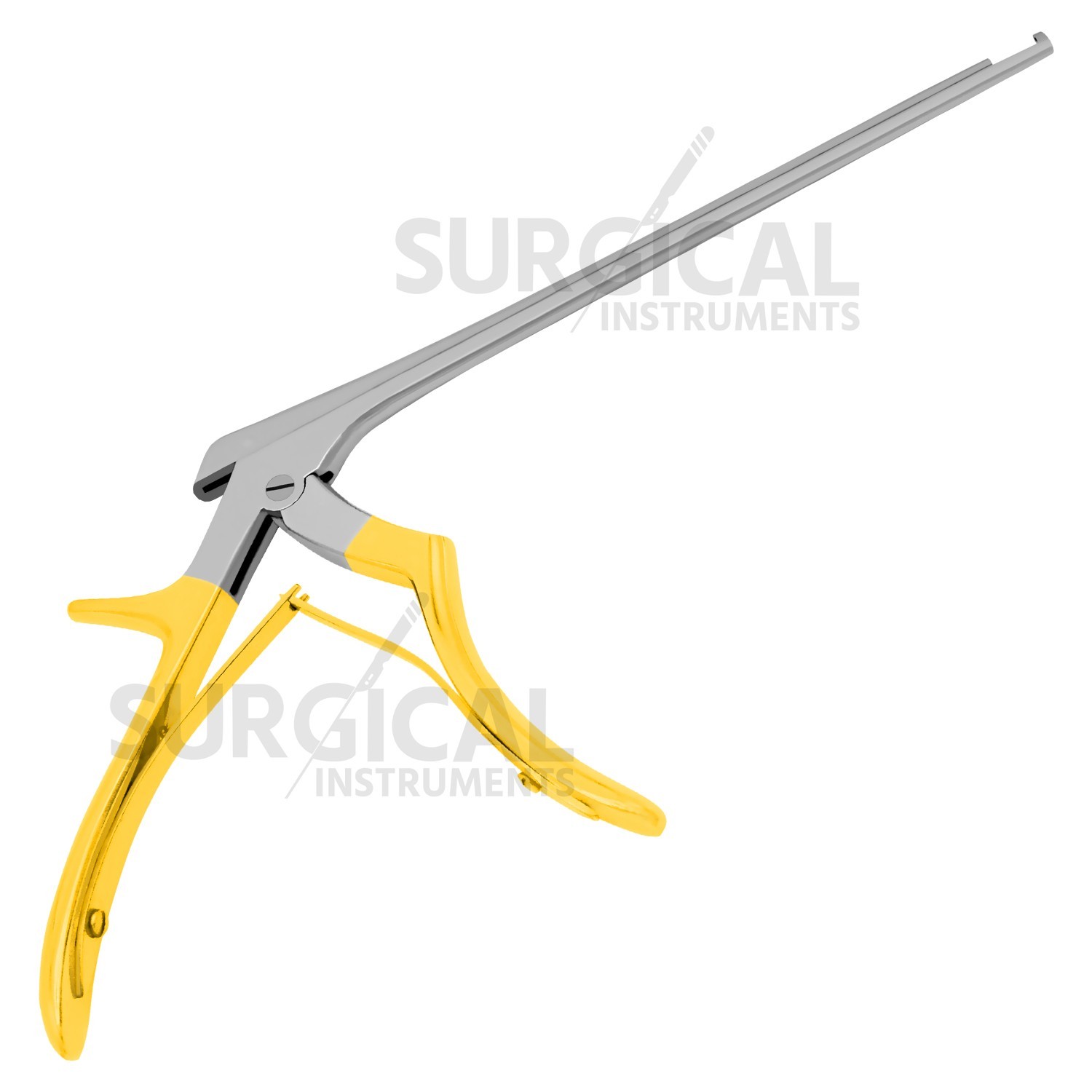 Kerrison Rongeur 7″ Shaft 2mm 90° Up Bite Gold Handle Stainless Steel German Gr