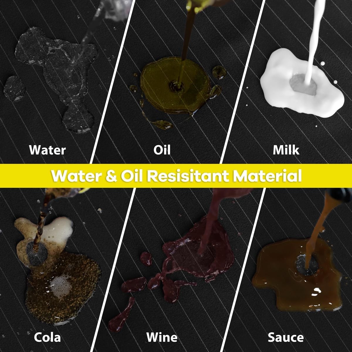 ROTANET Stripe Stretch Apron for Men Women Chef Big and Tall Large Striped
