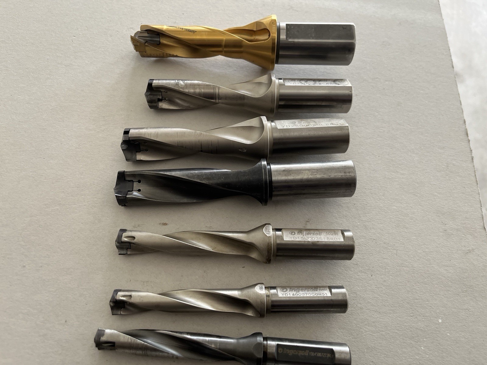 Ingersoll Carbide-Tipped Milling Bit End Mill 7/16in 2-Flute Lot of 7