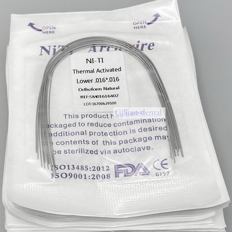 Dental Ortho Thermal Activated Arch Wire Rectangular Ovoid/Natural Form Wires