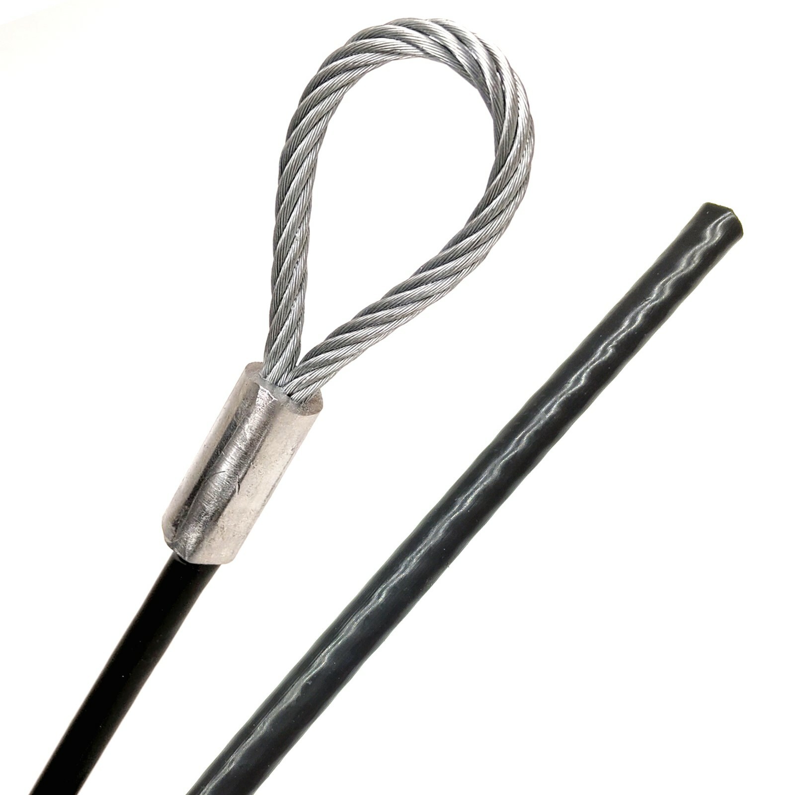 Black Vinyl Coated Galvanized Steel Wire Rope 7×19 Strand 3/16-1/4