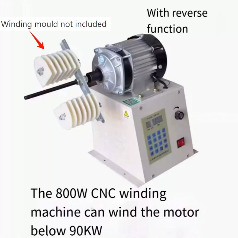 Wire Coil Winding Machine 0-999 Rings 800W Auto CNC Winding MachineThere’s video