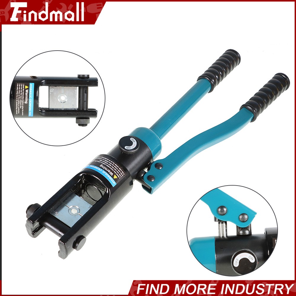 Findmall 16 Ton Hydraulic Clamp Wire Crimper Battery Cable Crimping Tool