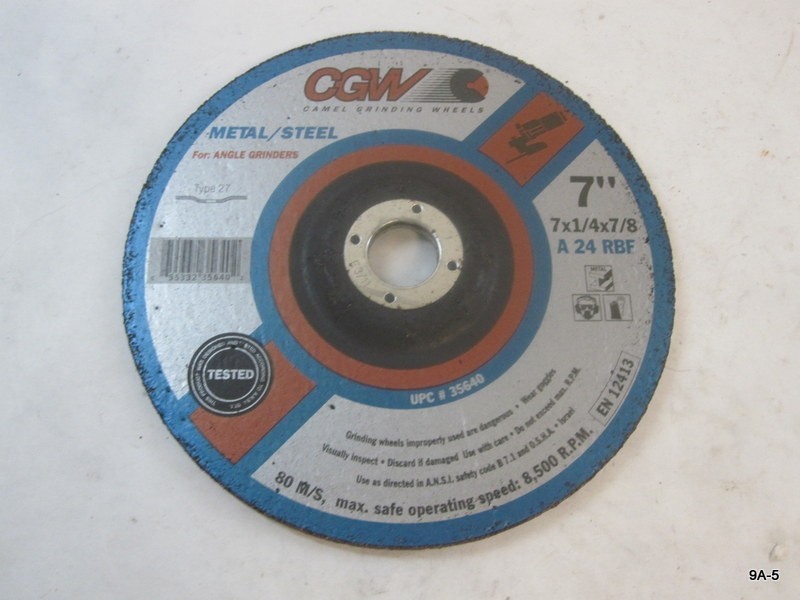 6 Pack CGW 35640 Depressed Center Grinding Wheels 7″ x 1/4″ x 7/8″