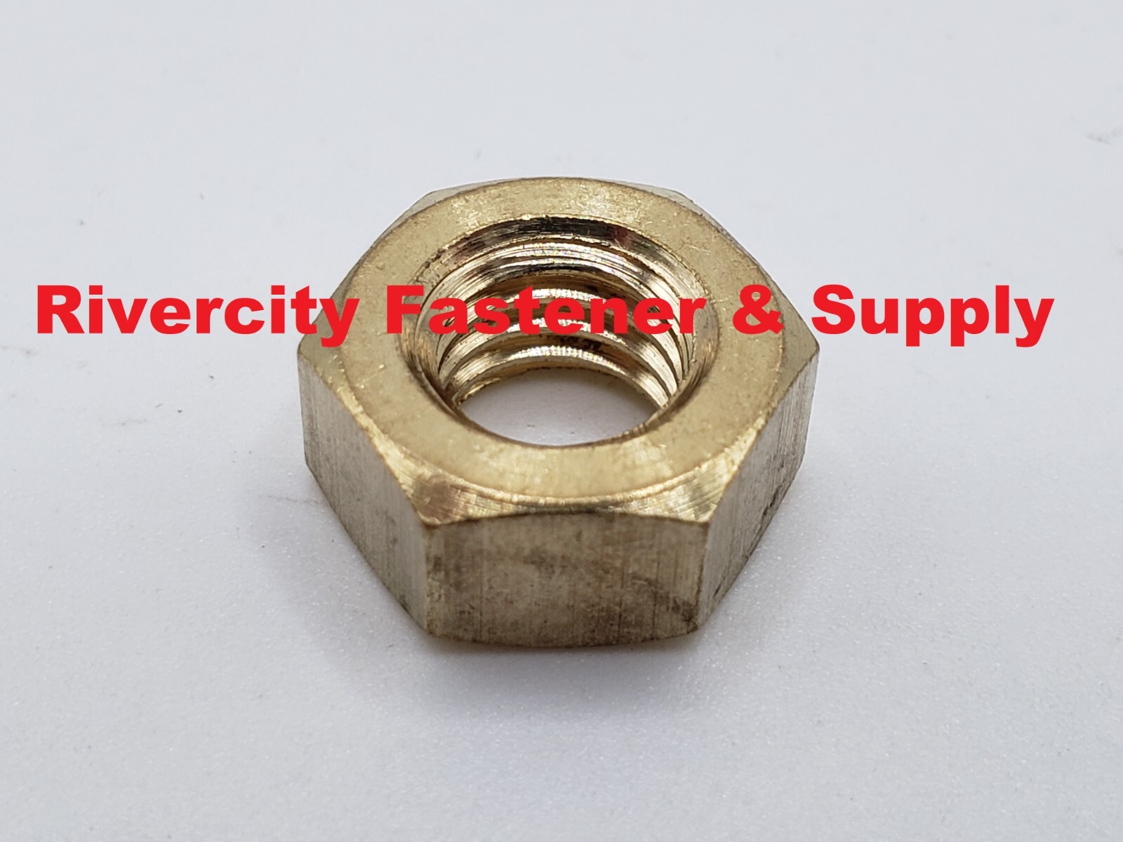 M12-1.75 Brass Hex Nut M12 x 1.75 Nuts 12mm x 1.75 Coarse Thread M12x1.75