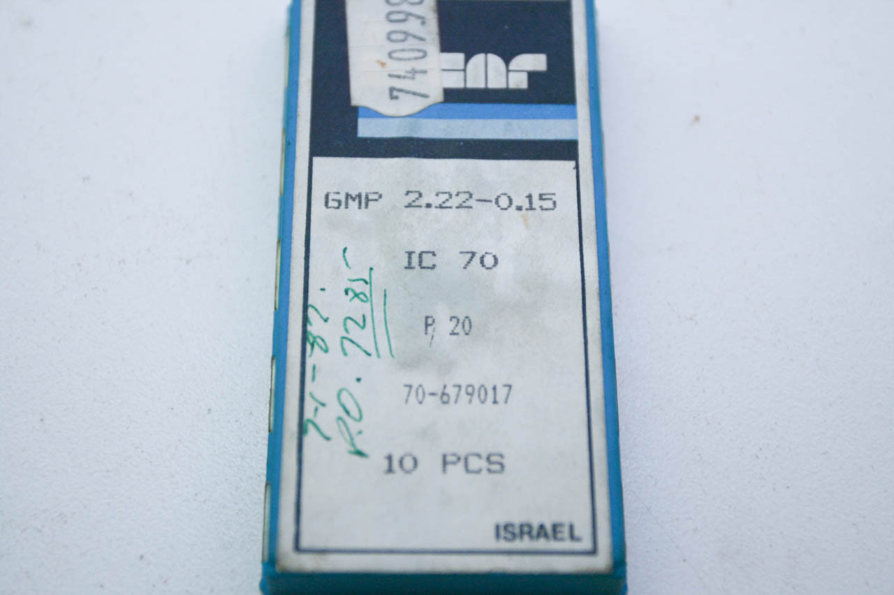 ISCAR GMP – 2 – 22 – 0 – 15 IC = 70 Carbide Inserts 10 Pieces