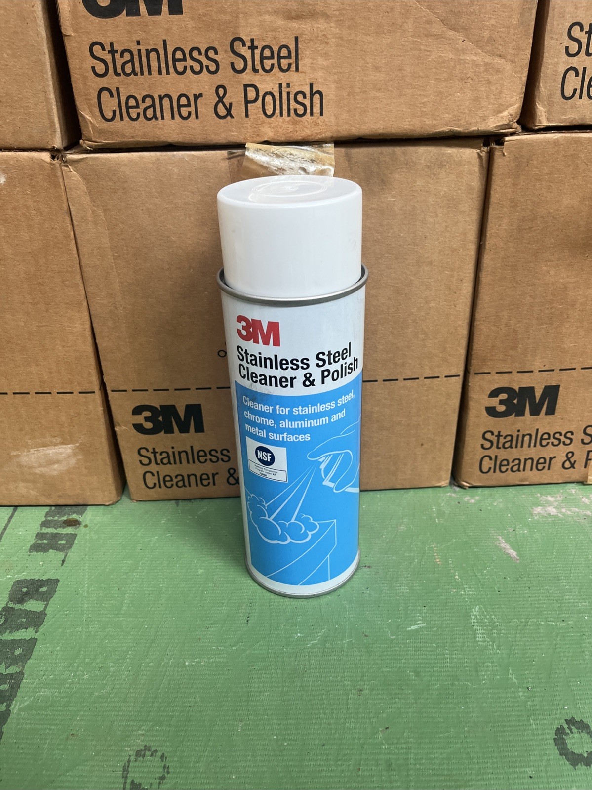 3M Stainless Steel Cleaner And Polish 21 Oz Cans Case Of 12 New