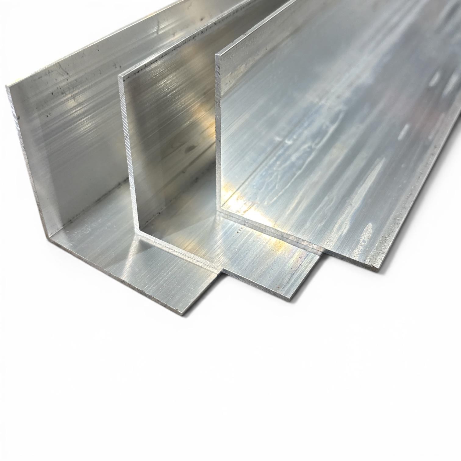 2″ x 2″ x 1/16″ x 36″ (3 Pack), 6063-T52 Aluminum Angle