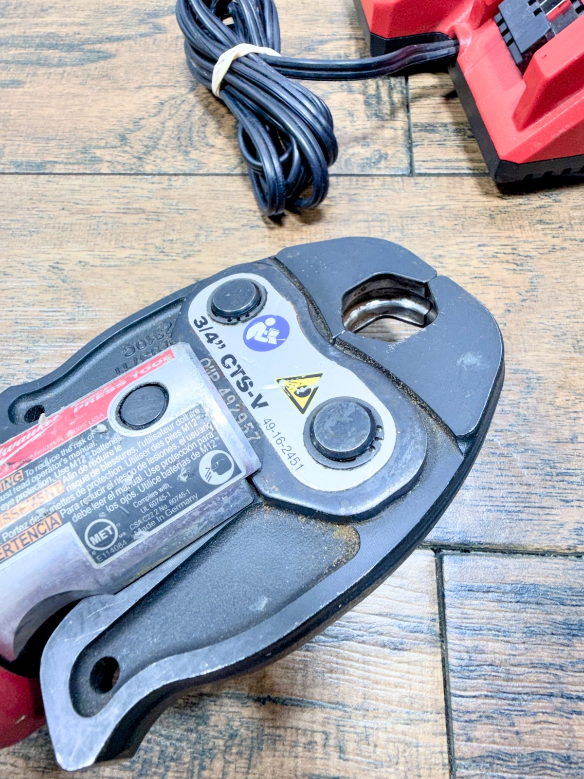 Milwaukee 2473-20 M12 12V ForceLogic Press Tool + 49-16-2451 3/4″ CTS-V G1373