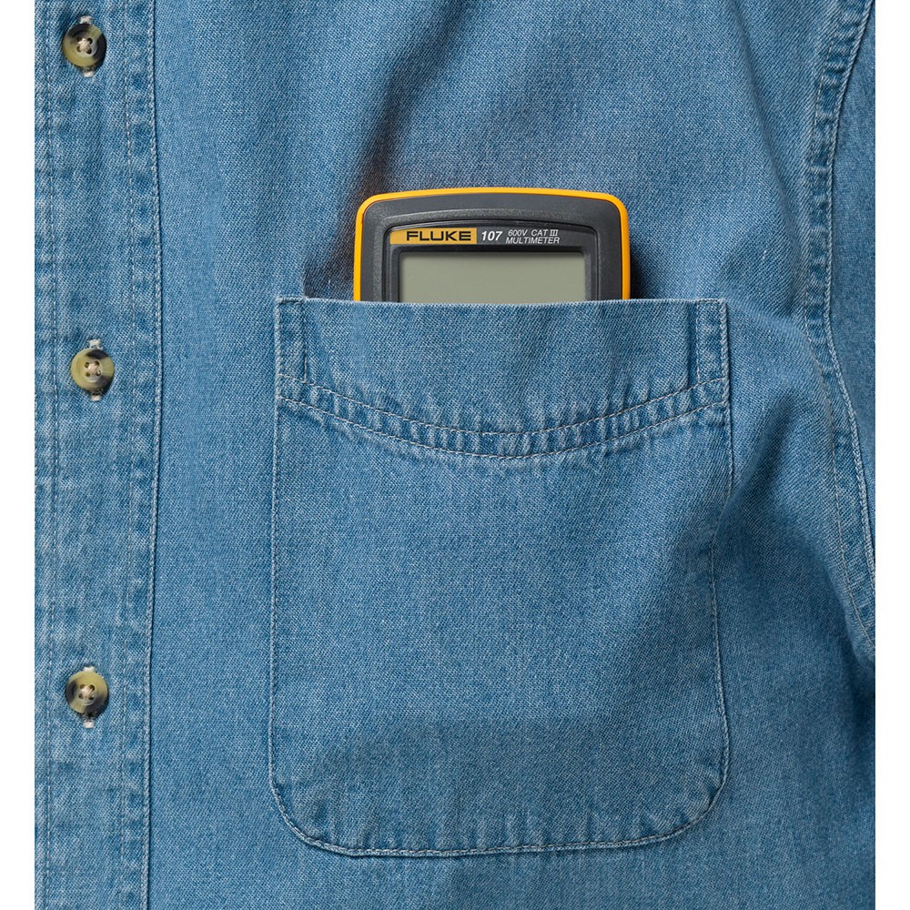 Fluke 4367953 FLUKE-107 ESP Palm Size Digital Multimeter, CAT III, 600 V