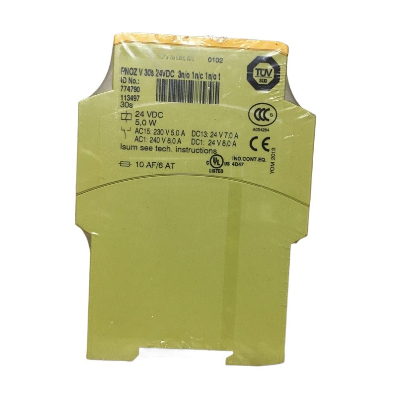 For Pilz PNOZ V 30s 24VDC 3n/o 1n/c 1n/o t 774790 Safety Relay