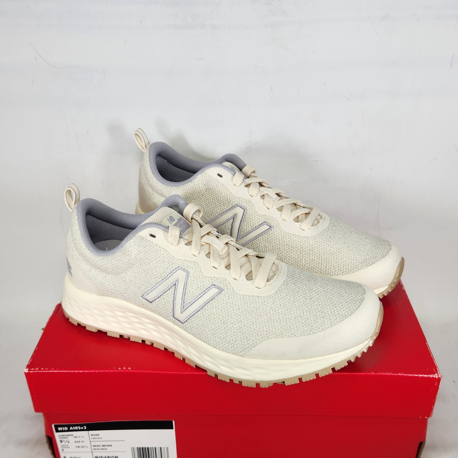 Size 9.5 – New Balance x Shoes For Crews Arishi v3 SLIP RESISTANT – Beige- Women