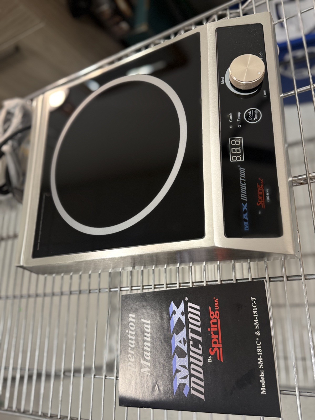 Spring USA SM-181C 12-1/2 Inch MAX Induction Cook & Hold Range Countertop