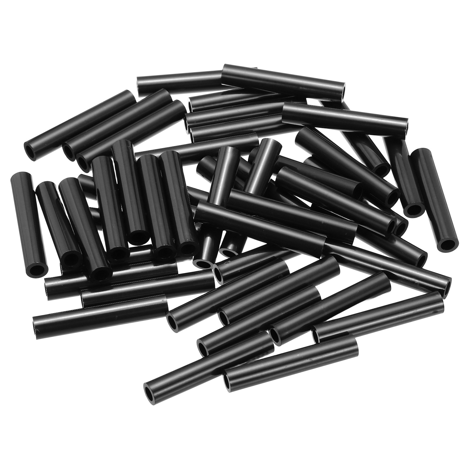 M4 Black ABS Spacer Inner Diameter 0.17″, Outer Diameter 0.28″,L 1.57″, 50Pcs