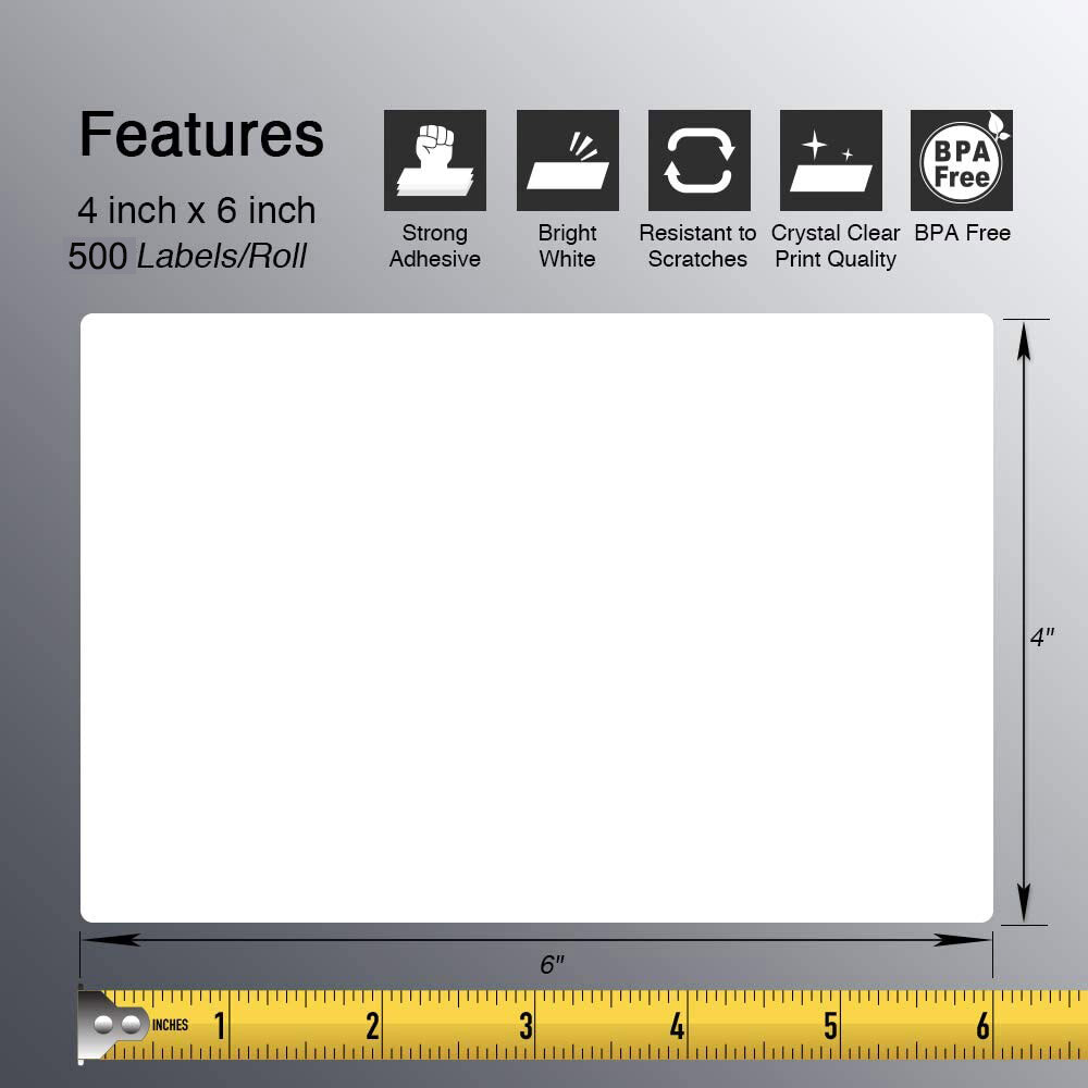 Direct Thermal Shipping/Address Paper Labels For Zebra&Rollo Printers ZB GX420D