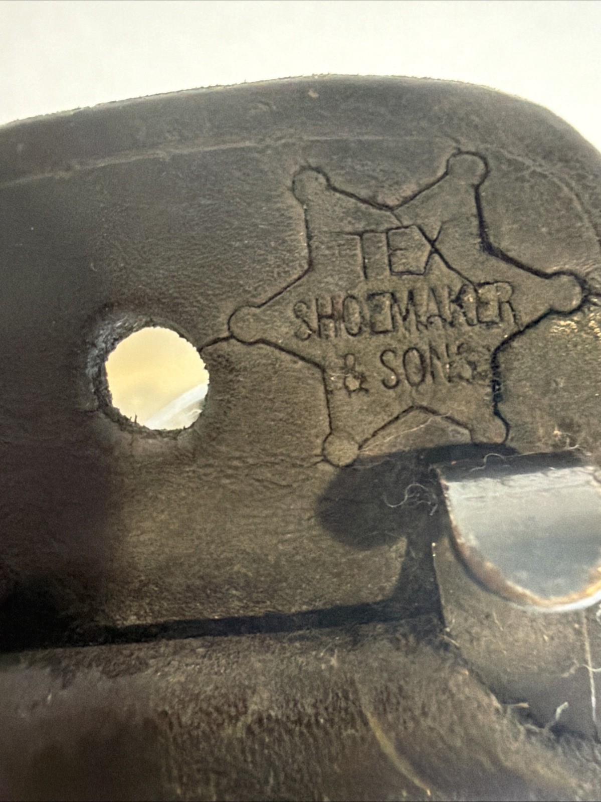 Tex Shoemaker & Sons Basketweave Leather Duty Belt 40” Holster Gun Belt + Buckle