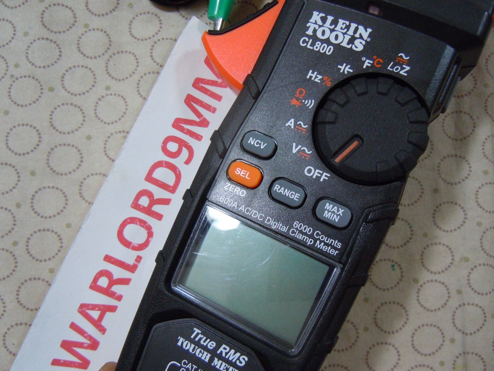 KLEIN TOOLS CL800 TRMS CLAMP METER WITH ACCESSORIES – 0208259.