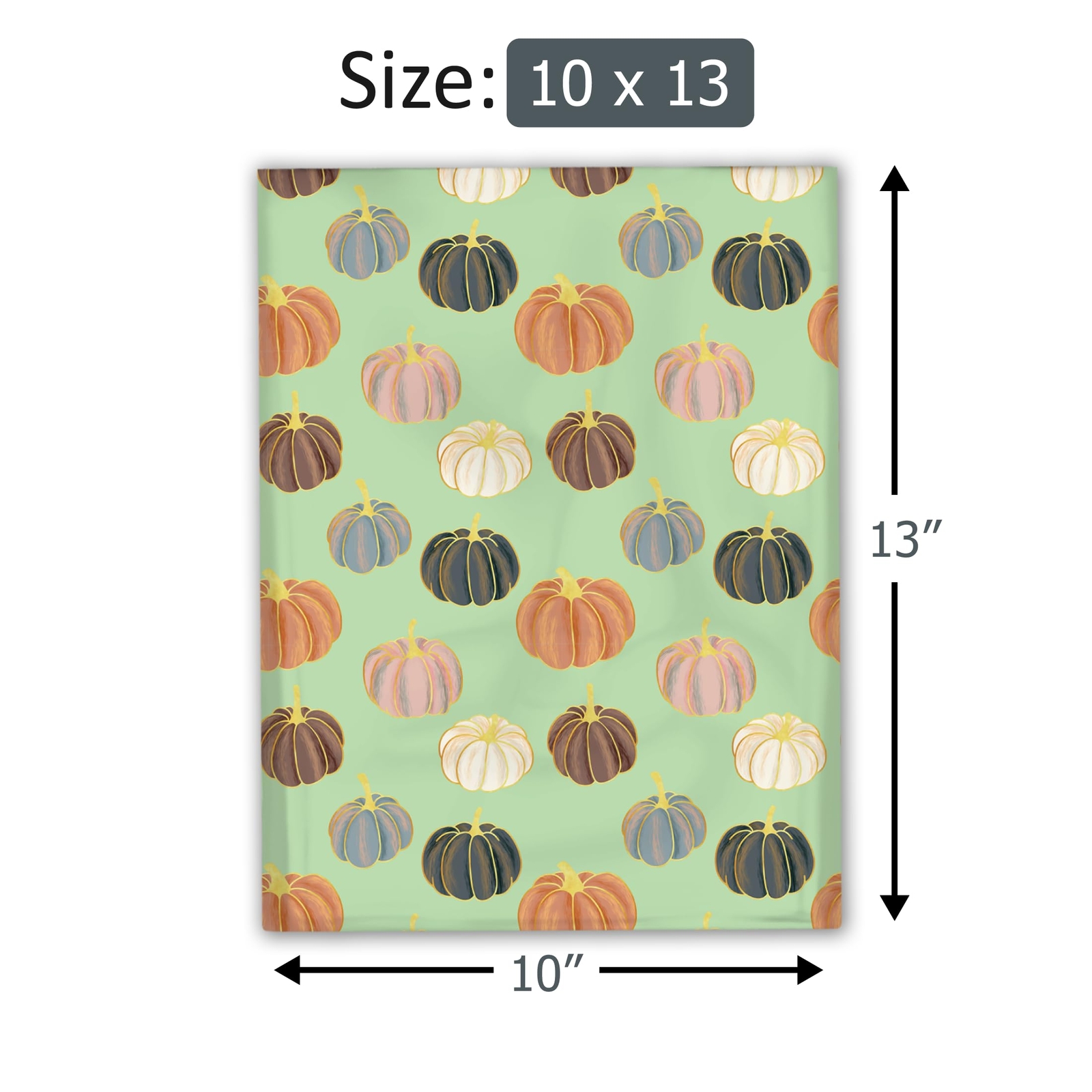 10×13 100 Pumpkin Patch Designer Poly Mailers Shipping Envelopes Premium Prin…
