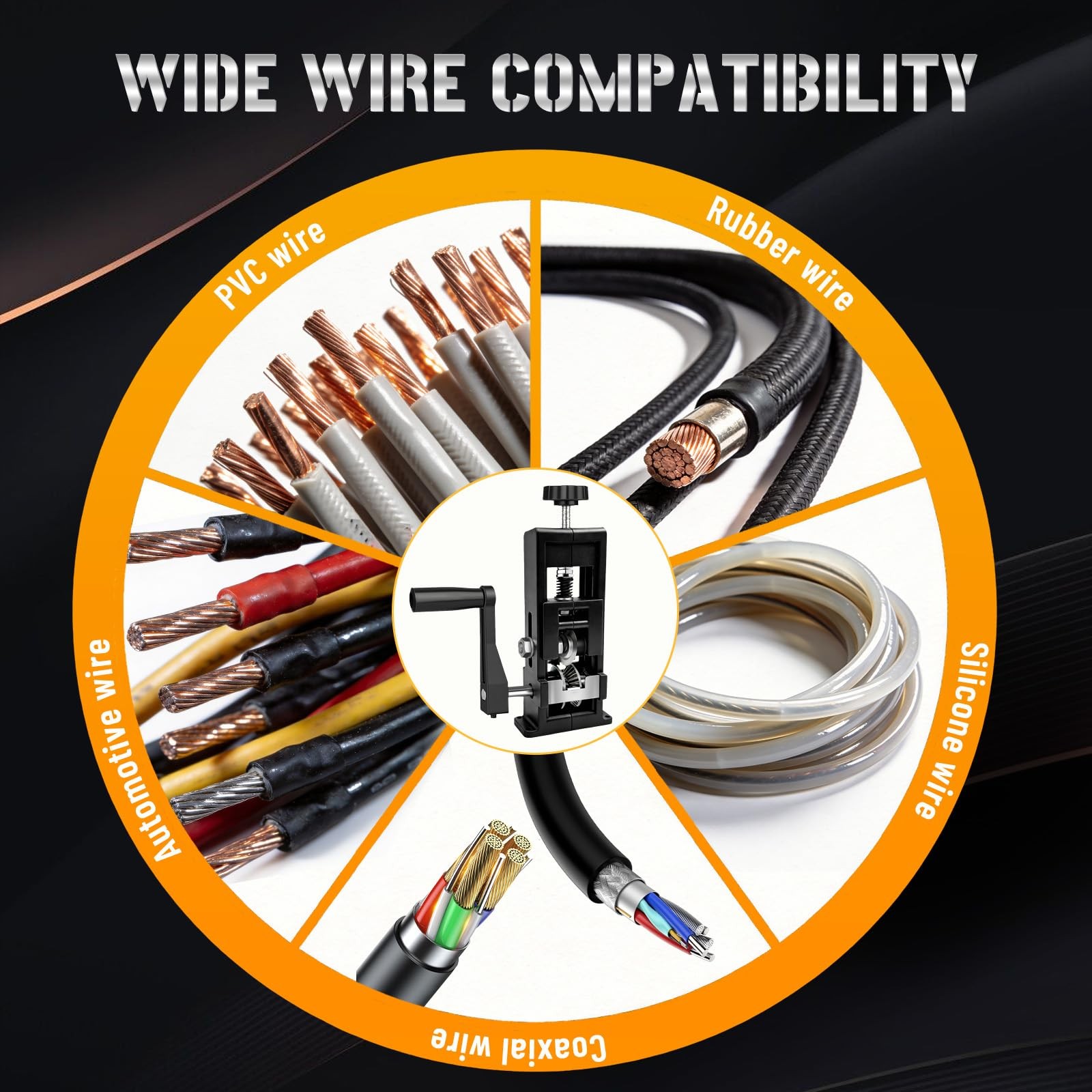 Wire Stripper Machine, 2-in-1 Drill-Powered & Hand Crank Manual Wire Strippin…