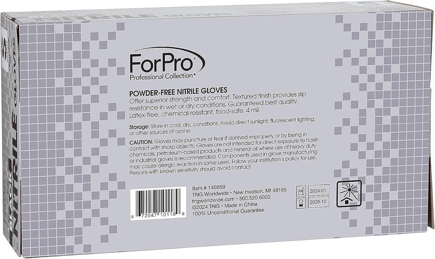 Nitrile Gloves, Chemical Resistant, Powder-Free, Latex-Free
