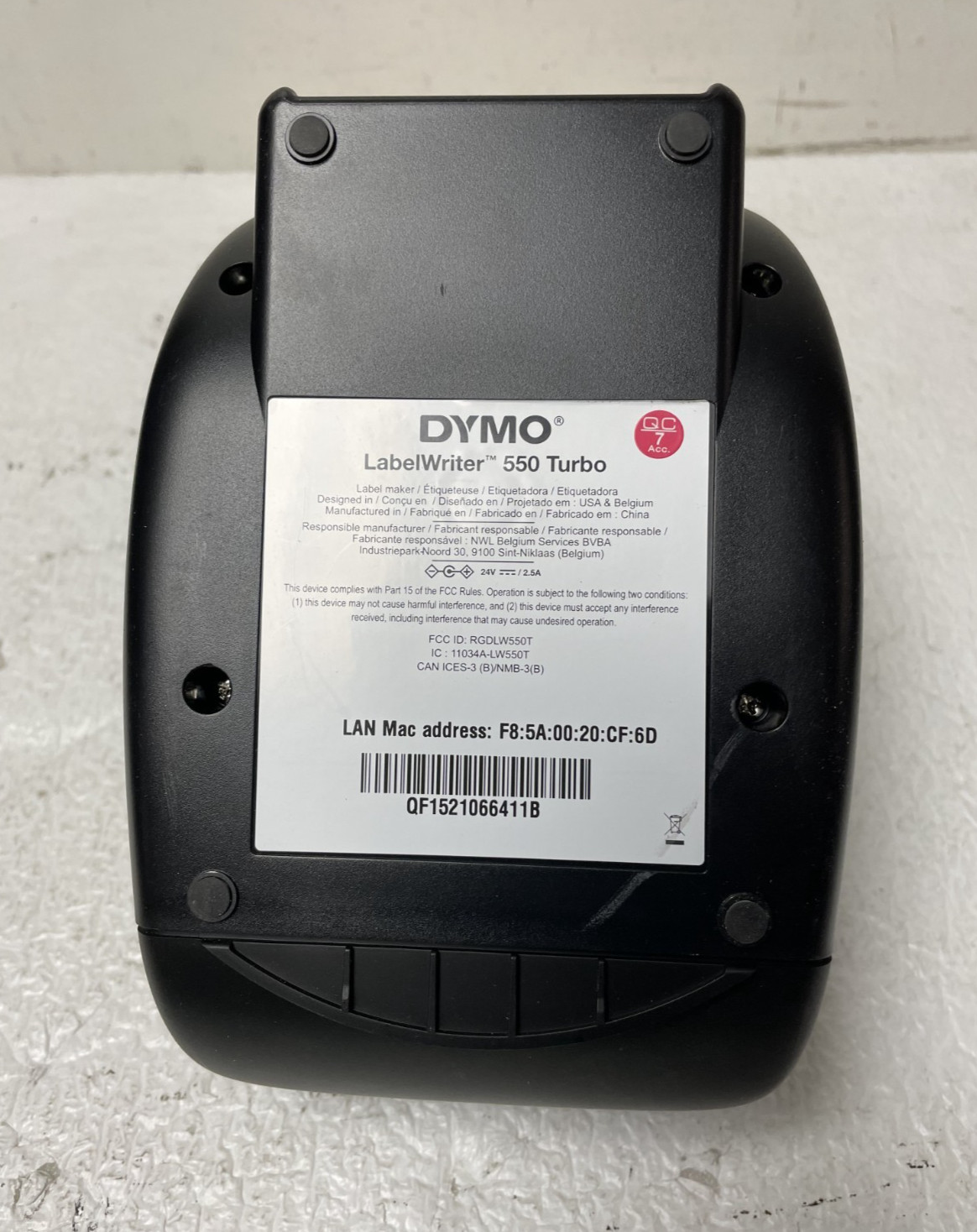Dymo LabelWriter 550 Turbo Label Printer w/Power Supply and USB