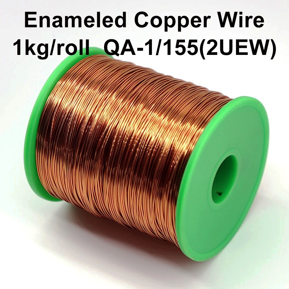 QA-1 2UEW Enameled Copper Magnet Wire 1kg 0.06-1.5mm Coil Winding Reel DIY Use