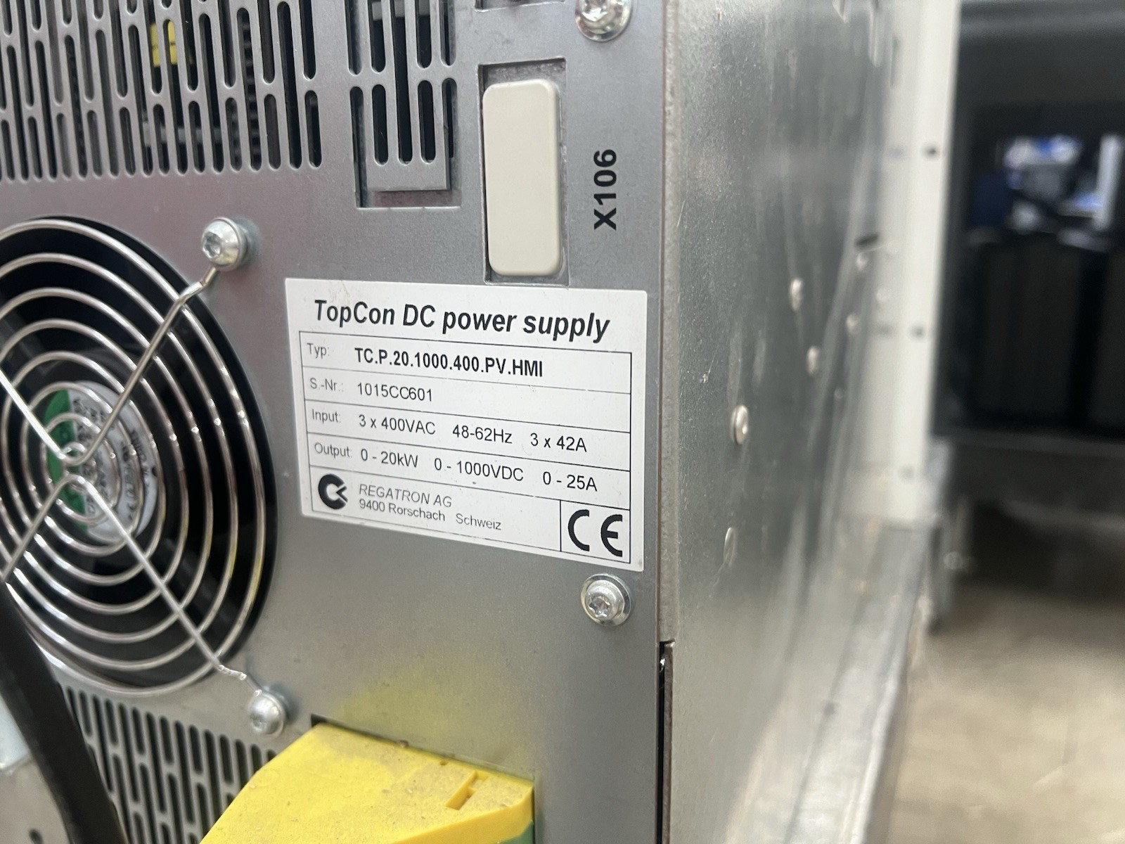 Regatron TopCon DC Power Supply TC.P.20.1000.400.PV.HMI 20kW 0-1000V 0-25A