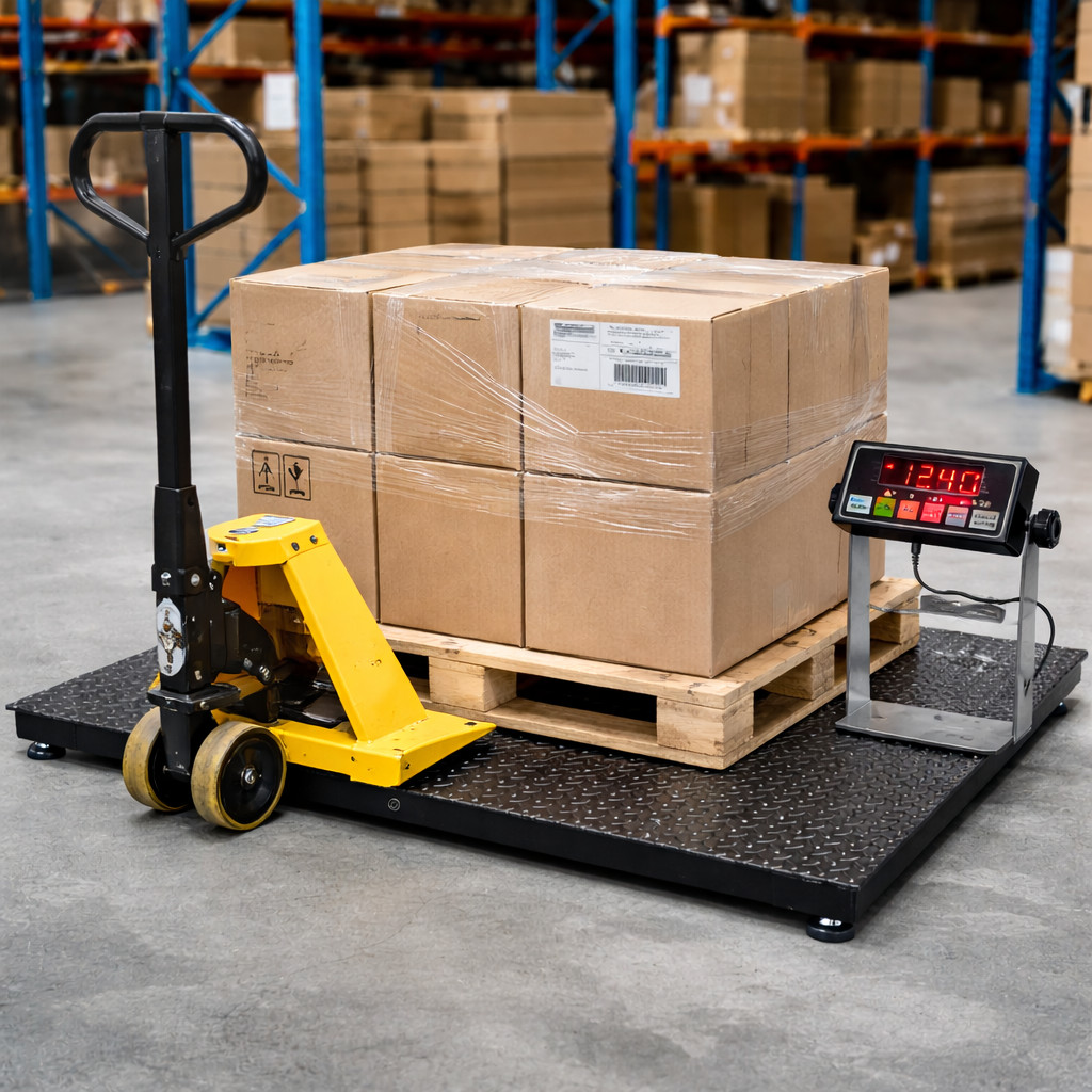 PS-700-3×3 Floor scale 36″ x 36″ commercial scale with Metal Indicator 5000 lbs